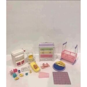 Vintage‎ Barbie Happy Family Nursery Set with Baby & Accessories